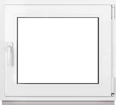 Produktbild von Framex Kellerfenster Fenster Kunststofffenster Weiß Breite x Höhe 70 x 55 cm (700 x 550 mm) 2fach (32 mm) Dreh Kipp DIN Rechts - Premium