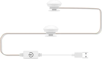 Zdjęcie produktu dla Lampa LED do lusterka kosmetycznego z portem USB, z regulacją jasności w trzech kolorach, z możliwością ponownego ładowania