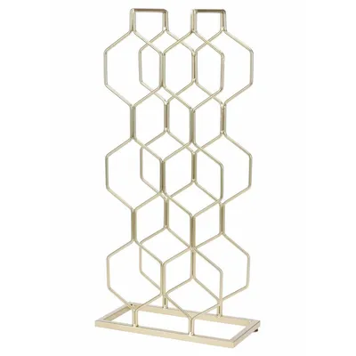 Produktbild von Halter für 8 Weinflaschen der Home&Styling Collection, Metall, 23x11x48 cm, Gold