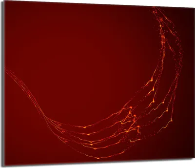 Produktbild von Glasschutzplatte für Herd 60x52 Rot