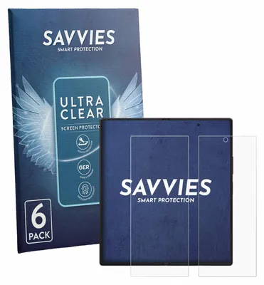 Produktbild von 6x Für Samsung Galaxy Z Fold 8 Ultra (Inneres Display) Schutzfolie Savvies Displayschutz Display Schutz Folie Klar Transparent