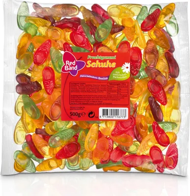 Produktbild von Red Band Fruchtgummi Schuhe 500g