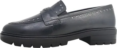 Image de Ara, chaussures plates pour femmes, mocassins, couleur noire, style décontracté