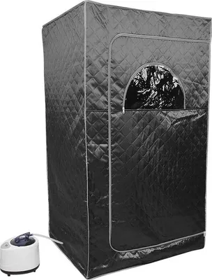 Produktbild von Famanu Infrarot-Dampfbad mit 4 Heizplatten - Tragbare Saunabox (100 x 80 x 170 cm)