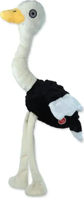 Obrázok produktu pre Hračka DOG FANTASY Recyklovaná hračka pštros pískací so šuštiacimi krídlami 49 cm