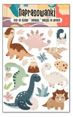 Productafbeelding van Thermo-transfer stickers voor kleding met dinosaurusmotieven