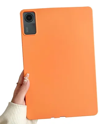 Image de Pour Xiaomi Redmi Pad 2 / SE 11 pouces TPU Silicone Sleeve Tablet Case Ultra Thin Cover Orange
