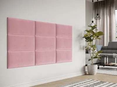 Obrázek produktu pro Čalouněný nástěnný panel 60x30 PAG - růžová