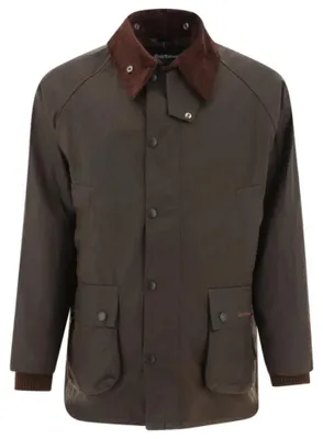 Image de BARBOUR veste en coton homme verte