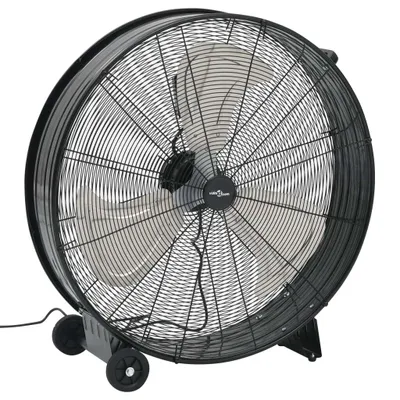Image de Ventilateur à tambour industriel 77 cm 187,7 W Noir