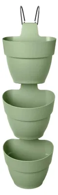 Produktbild von Vibia Campana Vertical Forest 21 - Übertopf für Balkon & Außen - Ø 20.7 x H 29.7 cm - Grün/Pistazien Grün