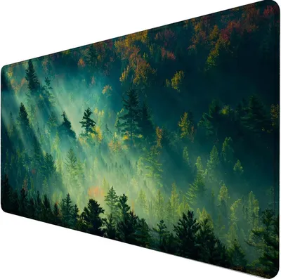 Obrázek produktu pro Herní podložka pod myš XXL 900x400mm Morgenglanzwald Velké prošité okraje Voděodolná protiskluzová podložka
