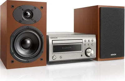 Zdjęcie produktu dla Denon D-M41, System mini domowego audio, Srebrny, 1 dysków, 60 W, 1-drożny, RCA