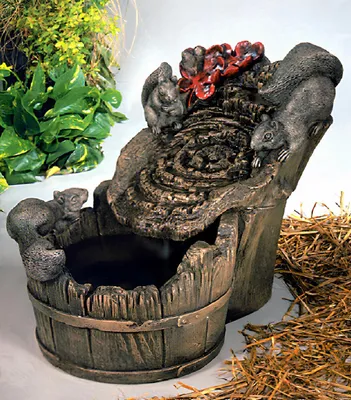 Productafbeelding van Fontein, sierfontein, tuin, 1012, decoratieve fontein, 45 cm, steengietwerk