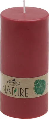 Produktbild von Stumpenkerzen Nature Altrot 120 x Ø 58 mm aus 100% natürlichen Rohstoffen ohne Palmöl