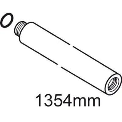 Produktbild von IDEAL STANDARD A861146AA Brausestange, d:25, Abstand L=1354mm,