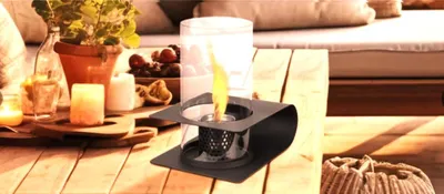 Produktbild von Tepro Feuerstelle mit Glasaufsatz rund