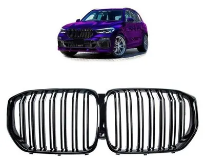 Produktbild von Sport Kühlergrill Schwarz Glanz Doppelsteg Kühlergitter passend für BMW X5 G05