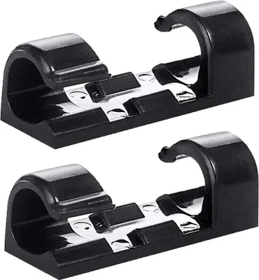 Produktbild von 20 Stück Kabelclips, Selbstklebend Kabelhalter, Schreibtisch Kabelklemme Set, Netzkabel, USB Ladekabel und Audiokabel Verkabelung, für Haus Auto Büro Kabelmanagement (Schwarz)