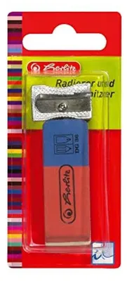 Immagine prodotto di Set Herlitz con temperino metallico e gomma DG36, 2 pezzi su blister