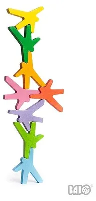 Immagine prodotto di Giocattolo acrobatico in legno Bajo - set di equilibrio colorato per bambini