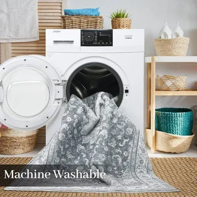 Produktbild von Azomor® Stilvolles rotes Läuferteppich mit Vintage-Look für jeden Raum im Haus