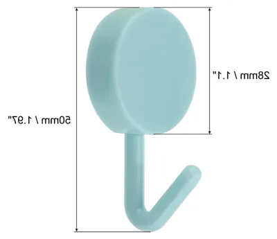 Produktbild von Handtuch Haken 10Stk Edelstahl Wandhaken/Klebehaken Kleiderhaken Dekorativ für Küche Tür Schrank Bad Vorraum Flure und Schlafzimmer (Hell Blau und Blau)