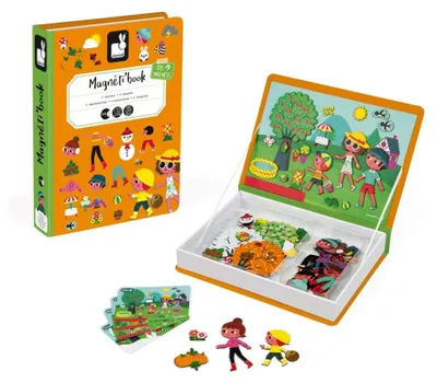 Obrázek produktu pro JANOD 4 seasons Magneti'book, 3 rok/roky, Karton, Oranžová