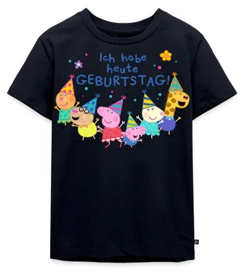 Produktbild von Spreadshirt Peppa Pig Geburtstagsdesign Mit Spruch Kinder Premium T-Shirt, 110/116 (4 Jahre), Navy