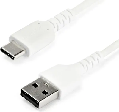 Produktbild von StarTech.com USB-A zu USB-C Kabel 1m, 3A Schnellladung, USB 2.0, Weiß