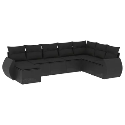 Produktbild von VidaXL 3221754, Schwarz, Rattan, Stahl, 110 kg, Erwachsene & Kinder, 550 mm, 550 mm