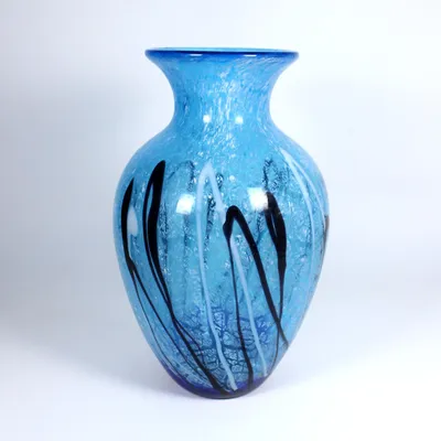 Produktbild von Glasvase Blue Ocean Murano 30,5cm