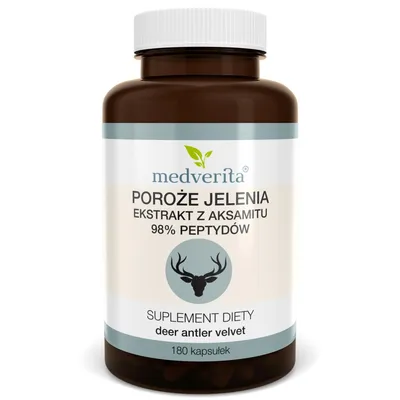 Zdjęcie produktu dla Medverita Poroże jelenia 98% peptydów - 180 kapsułek