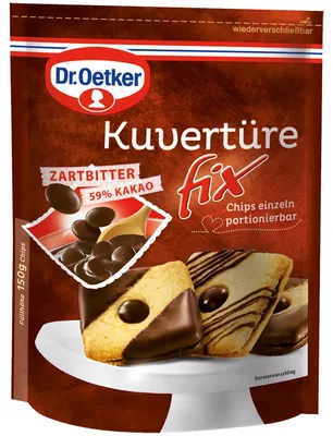 Obrázek produktu pro Oetker couverture Fix hořká čokoláda 0,15 kg