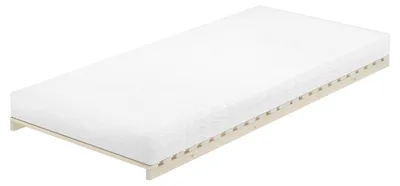 Produktbild von Niederflurbett metallfrei überlang 90x220 Lattenrost, Fichte unbehandelt V-60.97-09-220