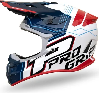 Immagine prodotto di Casco da cross PROGRIP PG3080 Adventure S Blu-Bianco-Rosso ECE22R06