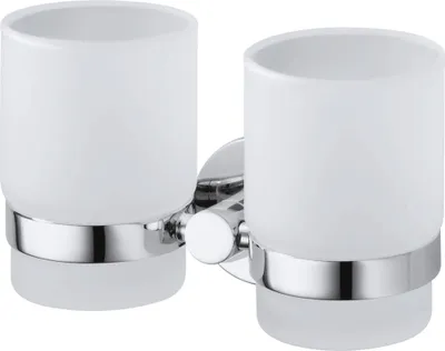 Produktbild von Haceka Kosmos Dubbele Bekerhouder 16,1x7,5x9,6 cm Chroom