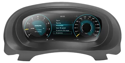 Obrázok produktu pre Digitálny prístrojový panel, 12,3-palcový displej, podpora viacerých jazykov, Golf 6