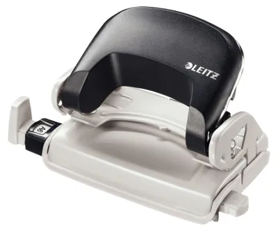 Produktbild von Leitz Locher Nexxt klein schwarz, 10 Blätter, Schwarz, Kunststoff, 8 cm, 5,5 mm, 5,5 mm