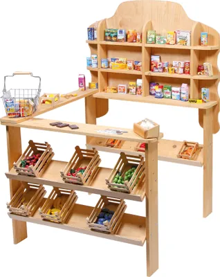 Produktbild von Small Foot Design 6953 Kaufladen aus Holz, mit Verkaufstresen, natur (1 Stück)