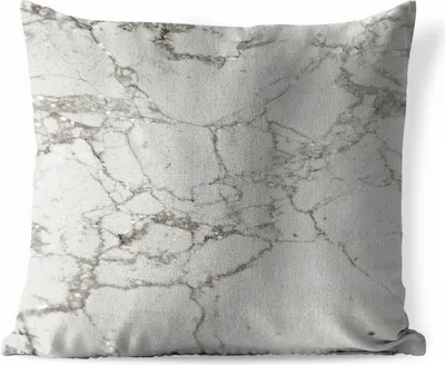 Produktbild von MuchoWow® Outdoor Kissen - Marmor - Silber - Glitter - 60x60 cm - Wetterfest - Lounge Kissen - Dekoration - Schlaf Kissen