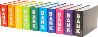 Produktbild von 10 Bankordner 140x250mm Ordner für Kontoauszüge / 10 verschiedene Farben
