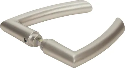 Image de Paire de béquilles DORMA-Glas Poignée de porte pour portes en verre, aluminium effet inox