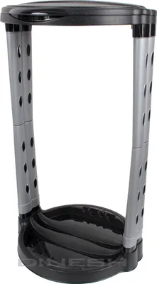 Produktbild von Centi Kunststoff Ständer für Abfallsack / Müllsack bis 120 Liter d= 43 cm H= 74 cm silber-grau