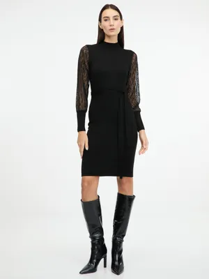 Produktbild von Orsay Schwarzes knielanges Damenkleid XXL