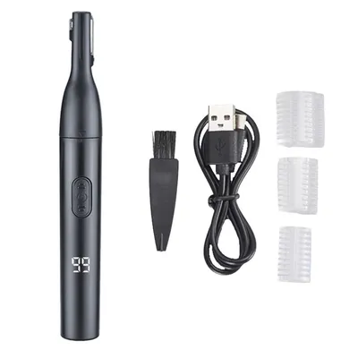 Produktbild von Elektrischer Augenbrauentrimmer USB C Präzisions Trimmer mit LCD Display wasserdichter Scherkopf für Gesichtspflege Zuhause Reisen