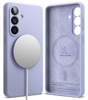 Obrázek produktu pro Ringke – silikonové pouzdro MagSafe pro Samsung Galaxy S26 – levandulové