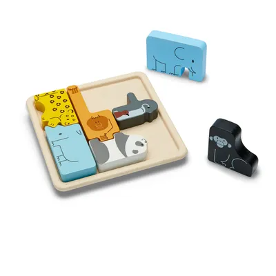 Produktbild von PlanToys Holzspielzeug Tier-Puzzle Spiel