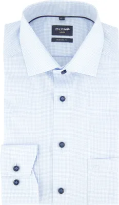 Produktbild von Olymp Hemd hellblau modern fit bügelfrei