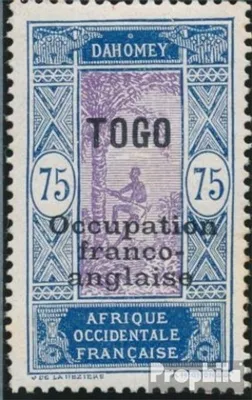 Produktbild von Briefmarken Togo 1916 Mi 38 mit Falz Aufdruckausgabe